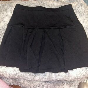 Black Pleated Skirt